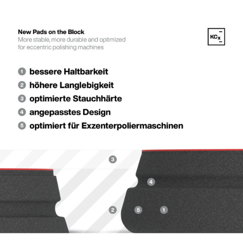 Fine Cut Foam Pad - Koch Chemie 3" | 5" - Imagen 2