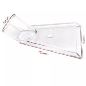 Boquilla aspiradora transparente tapiz polvo y agua 38x150x93mm