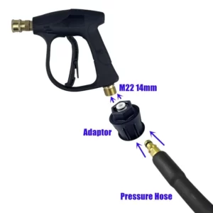 Adaptador M22 para manguera de alta presión y pistola compatible Bigboi