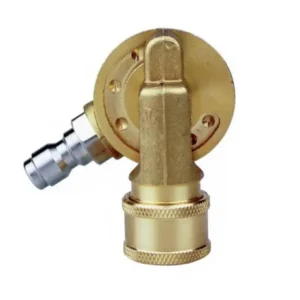 Acople pivotante 240° de 4500 PSI con conexión rápida de un cuarto pulgada