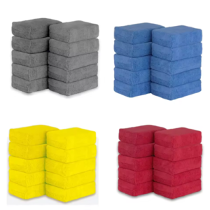 Aplicador de microfibra rectangular 12x8x4,5cm - Celeste | Amarillo | Gris | Rojo