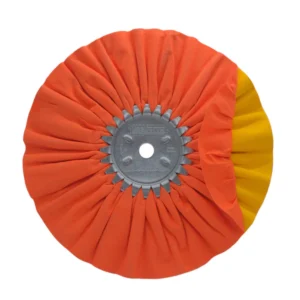 Rueda 10¨ Naranja Amarilla para pulir Metal con vías respiratorias Corte Primario - Zephyr