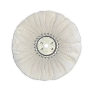 Rueda 10¨ Blanco Celeste para pulir Metal con vías respiratorias Finish - Zephyr