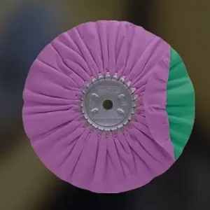 Rueda 10¨ Morado Verde para pulir Metal con vías respiratorias Corte Secundario Bajo - Zephyr