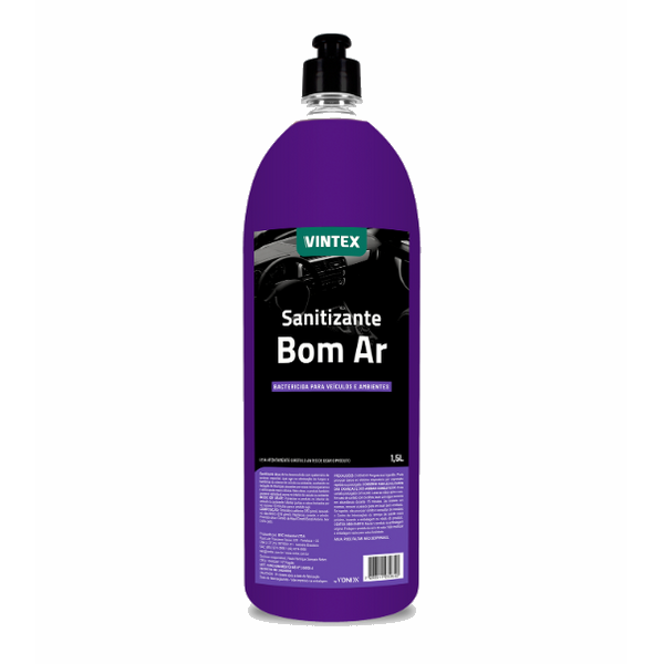 Sanitizante Bom Ar - Aromatizante Bactericida para vehículos y ambientes - Vintex | 1,5L