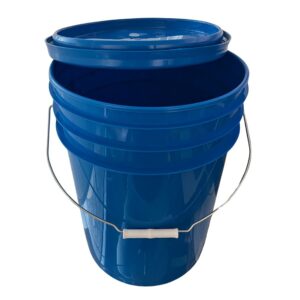 Balde 20 Litros con tapa - Azul | Blanco