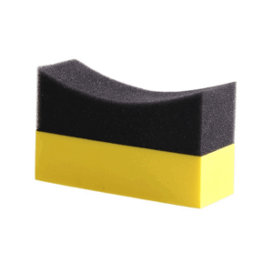 Aplicador de esponja para neumáticos amarillo y negro - AE