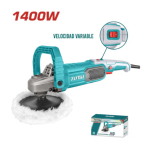 Pulidora Rotativa 7´1400W 180mm + Accesorios Total